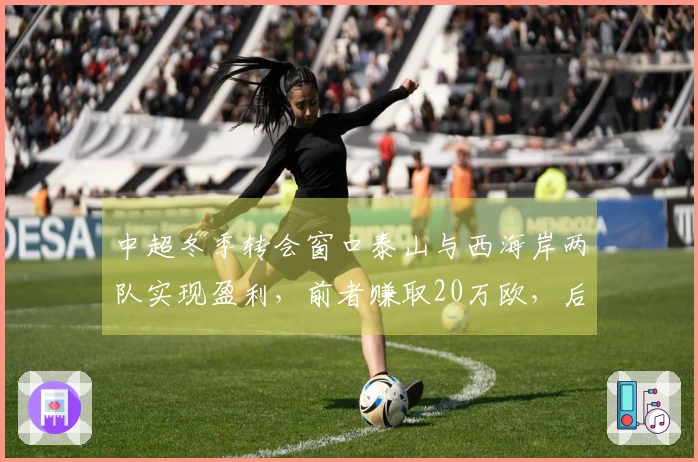 中超冬季转会窗口泰山与西海岸两队实现盈利，前者赚取20万欧，后者接近100万欧